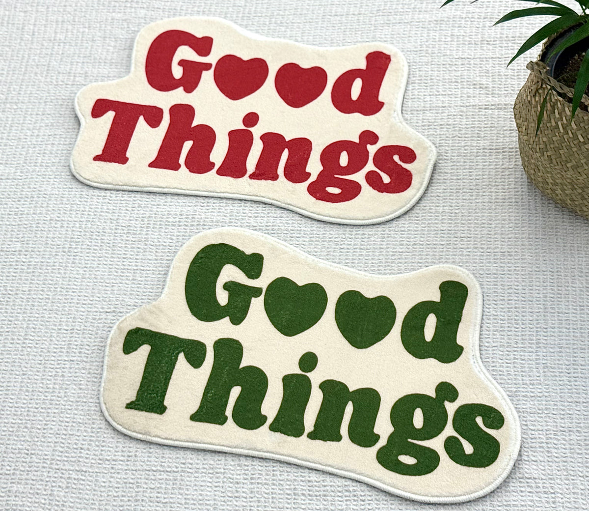 Good Things Are Coming Accent Mat | Korean Curated Home Decor