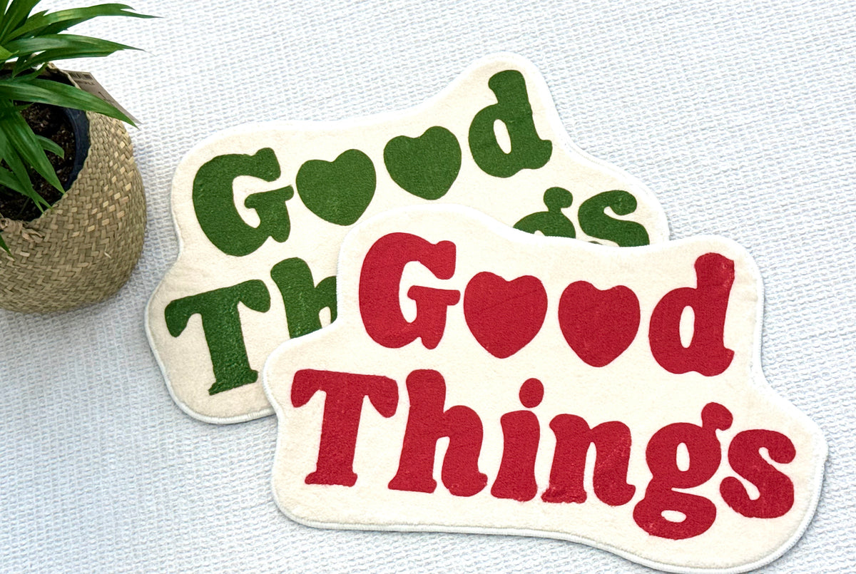 Good Things Are Coming Accent Mat | Korean Curated Home Decor
