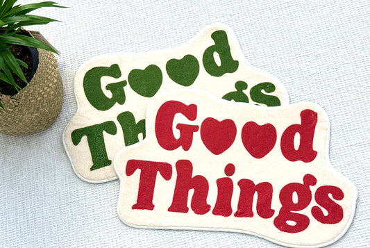 Good Things Are Coming Accent Mat | Korean Curated Home Decor