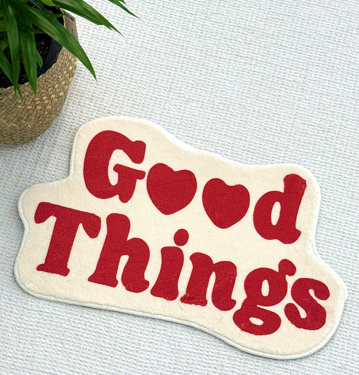 Good Things Are Coming Accent Mat | Korean Curated Home Decor