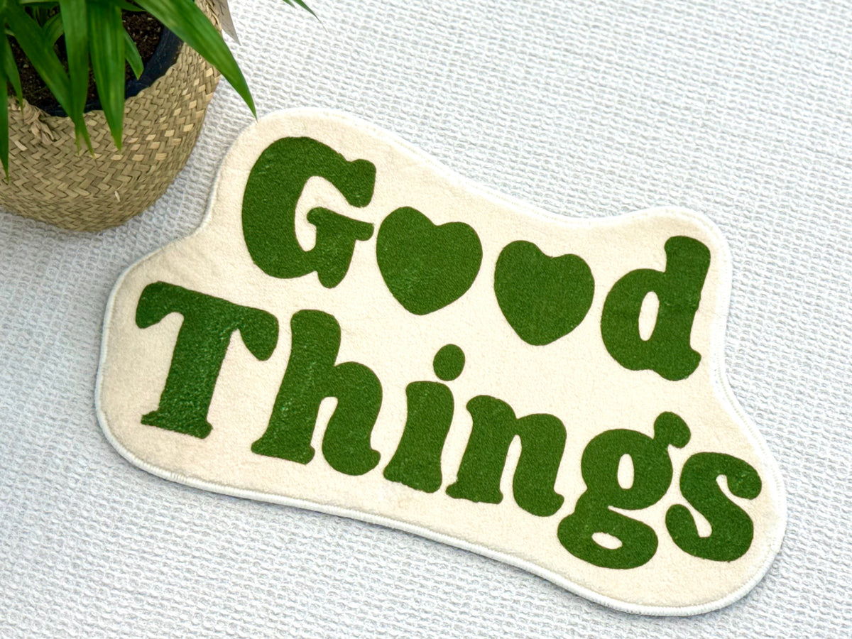 Good Things Are Coming Accent Mat | Korean Curated Home Decor
